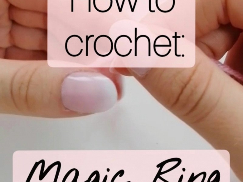 How to make a Magic Ring in crochet.